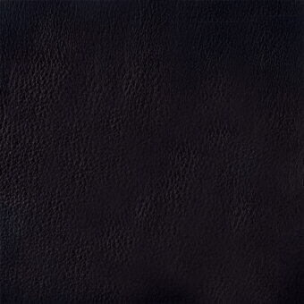 Black leather texture displaying a granular, mottled surface with a matte finish and subtle pores against a black backdrop.